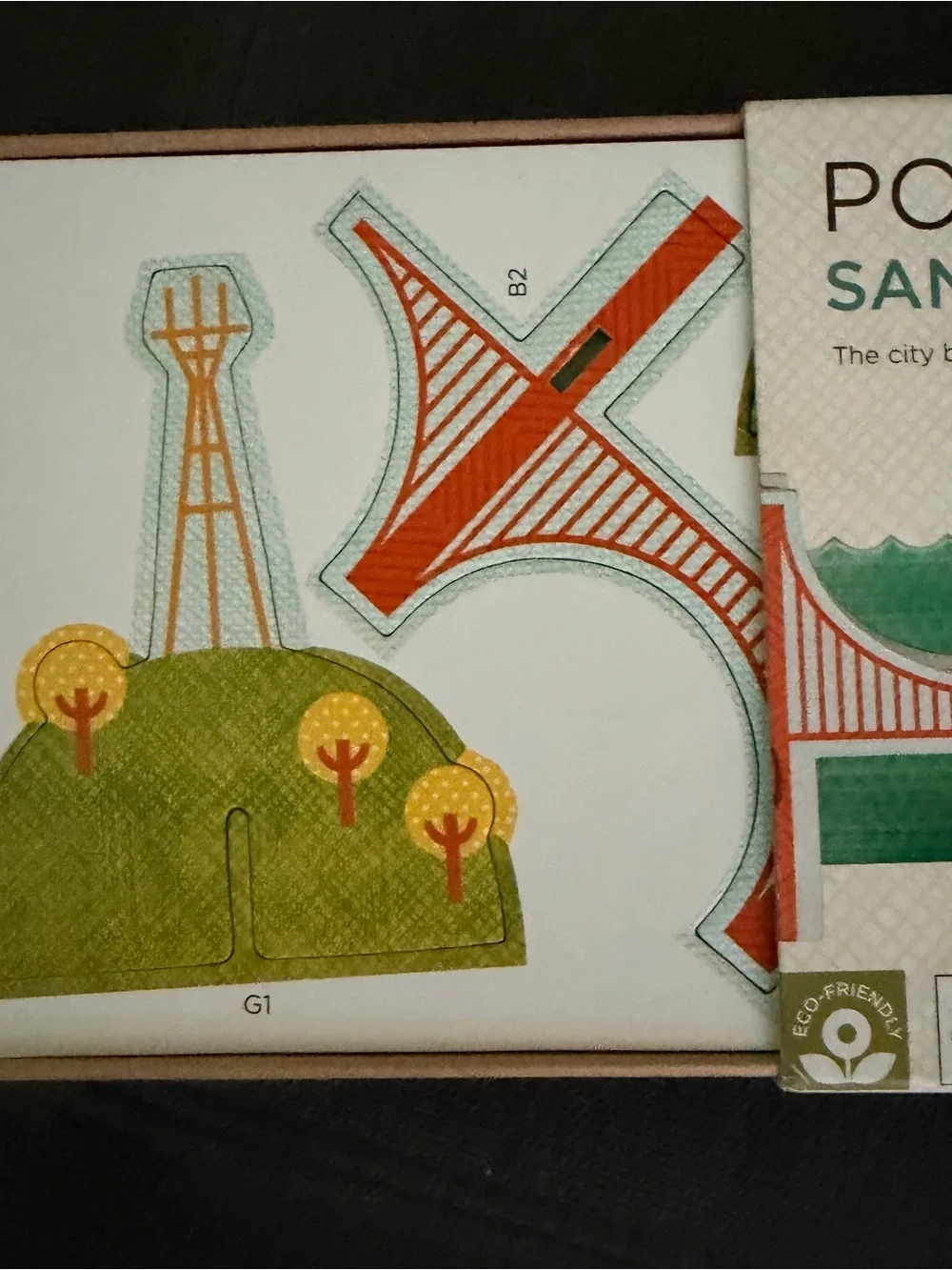 Pop-Out San Francisco Puzzle - Colorful City Playset